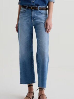 AG Saige Wide Leg Crop Panel Jean - size 25